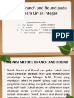 Metode Branch and Bound Pada Program Linier Integer