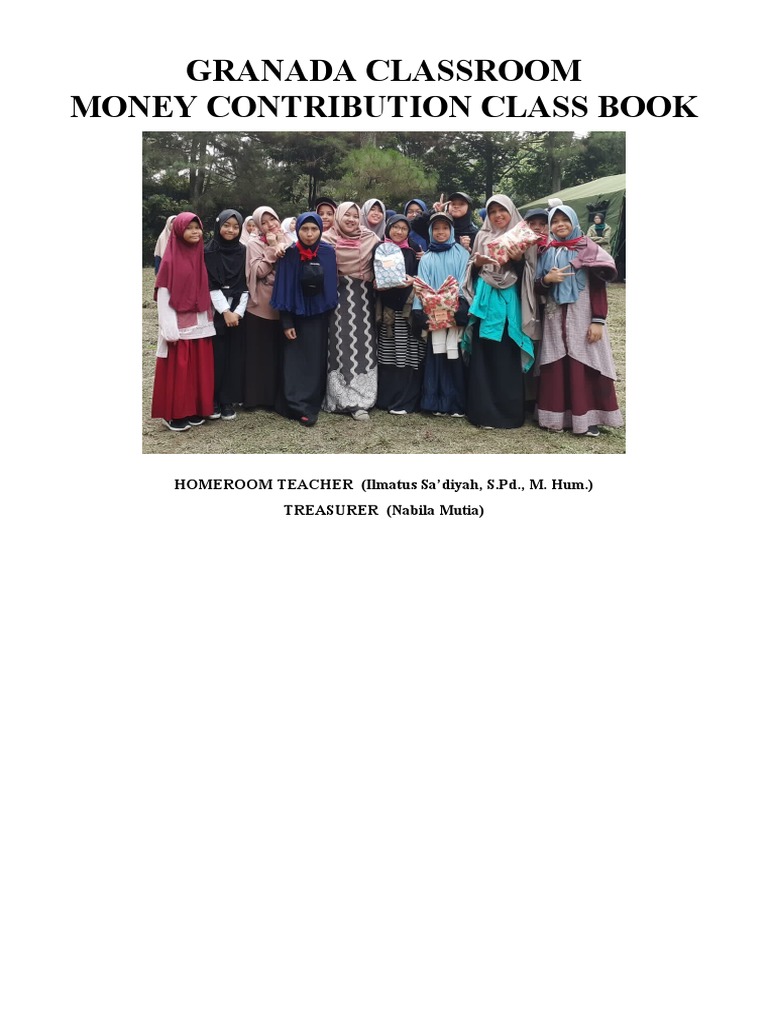 Classroom Money Contribution Report | PDF