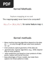 Kernel Methods: Feature Mapping at No Cost