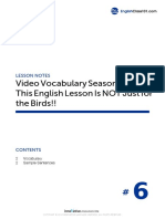 Video Vocabulary Season 2 S2 #6 This English Lesson Is NOT Just For The Birds!!