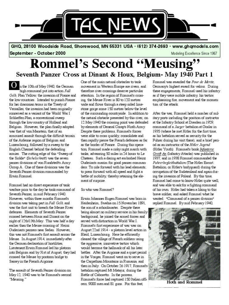 Rommel's 7th Panzer Division Assault | PDF | Erwin Rommel | Division ...