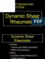 Pavement Design and Construction: Dynamic Shear Rheometer