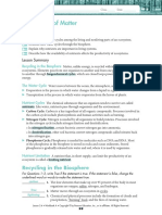 Cycles of Matter: Lesson Objectives