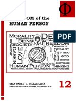 FREEDOM of The Human Person: Gian Carlo C. Villagracia