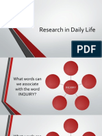 1.1 Research in Daily Life