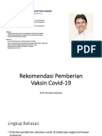 Rekomendasi Pemberian Covid-19