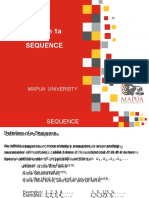 Lesson 1a Sequence: Mapua University
