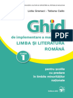 I_Ghidul Profesorului, Limba Si Literatura Romana Cl.1 (a. 2019) (1)