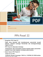 Perpajakan Pertemuan 8 Pasal 22