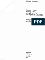 Coding Theory and Algebraic Geometry - H. Stichtenoth