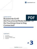 Buzzwords S1 #3 Are You A Social Media Slacker or Do You Know How To Stay Connected?