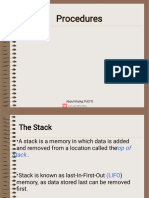 Procedures and Stack Operations Guide