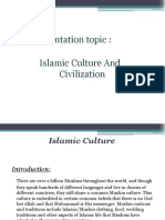 Presentation Topic: Islamic Culture and Civilization