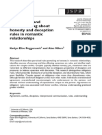 Agreement and Understanding About Honesty and Deception Rules in Romantic Relationships