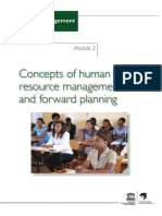 Concepts of Human Resource Management and Forward Planning
