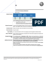 Service Action Code: 60E5: Country Beginning Model Year Ending Model Year Vehicle