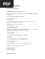 Python File Handling