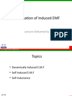 Classification of Induced EMF: Lecture Delivered by