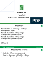 Bustrat Module 6 Strategic Management Paper 1
