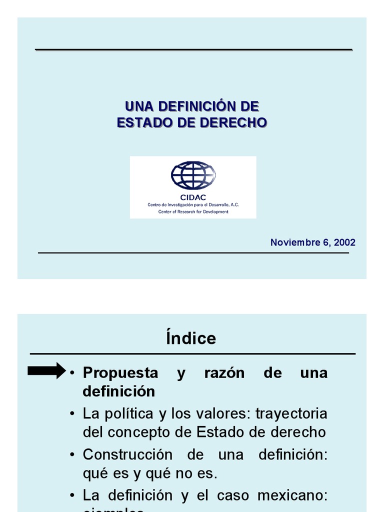 DEFINICION DEL ESTADO DE DERECHO | Estado (política ...