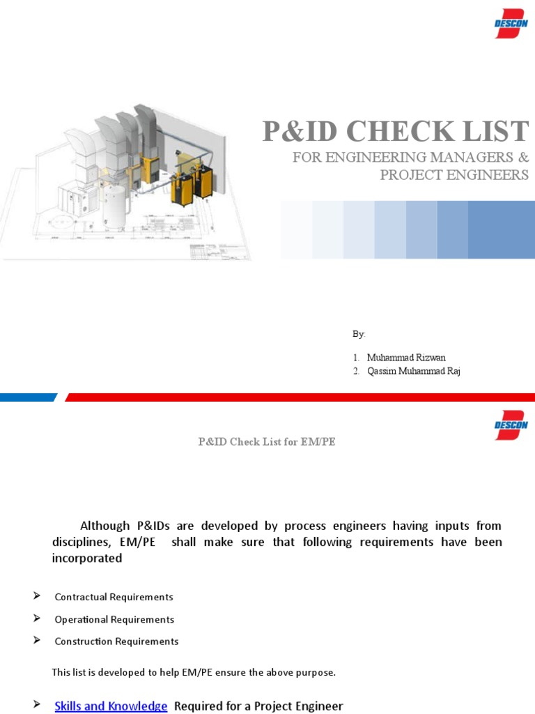 P&ID Checklist for Engineering Managers | PDF | Valve | Pump
