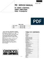 Onkyo TX-SV828THX - AV Tuner Amplifier Service Manual