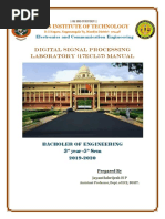 VTU DSP LAB MANUAL(17ECL57,18ECL57)