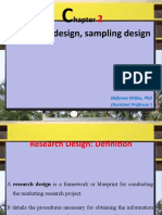 Research design and sampling methods