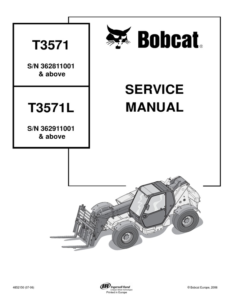 Bobcat TH t3571 SM 4852150 7-06 Ocrbmd | PDF | Mechanical