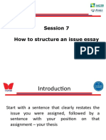 Structure of An Issue Essay