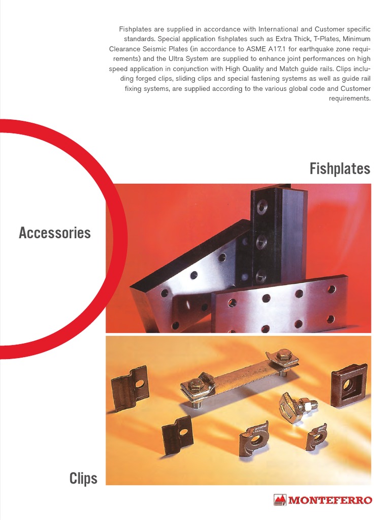 Seismic Fishplates and Guide Rail Clips | PDF | Engineering Tolerance ...