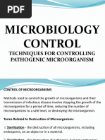 Microbiology Control: Techniques For Controlling Pathogenic Microorganism