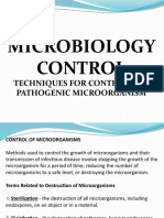 Microbiology Control: Techniques For Controlling Pathogenic Microorganism