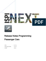Release Notes Programming Passenger Cars: Ista 4.17.1x ISTA Service Data 4.17.11 Ista/P 3.66.1
