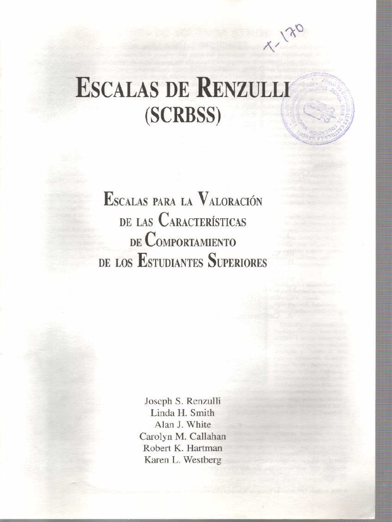 Escala Renzulli | PDF