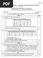 Construction Management and Entrepreneurship: Model Question Paper - With Effect From 2020-21 (CBCS Scheme)