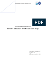 Principles and Practices of Reinforced Masonry Design: "Gheorghe Asachi" Technical University of Iaşi