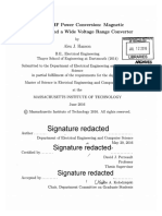 Signature Signature Redacted : Enabling HF Power Conversion: Components and A Wide Voltage Range Converter