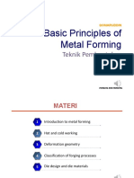 Basic Principles of Metal Forming