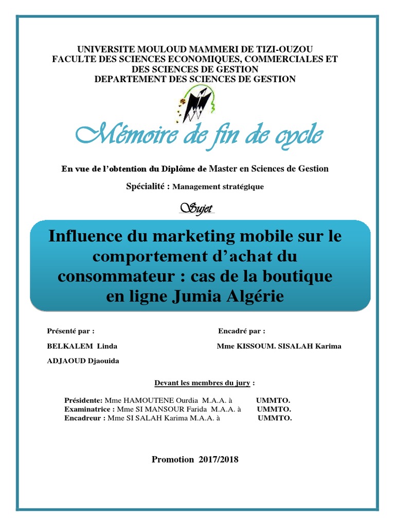 Vierge Diplome Jeu Des 12 Mois A Personnaliser Gratuit Mémoire Final | PDF | Marketing mobile | Consommateurs