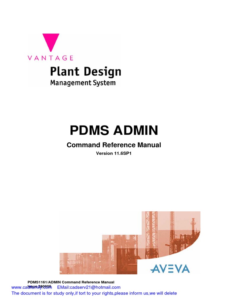 PDMS ADMIN Command Reference Manual (PDFDrive) | PDF | Databases ...