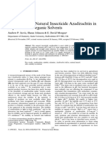 Stability of Natural Insecticide Azadirachtin