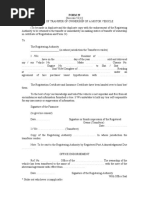 RTO Form 29: Vehicle Alteration Notice | PDF