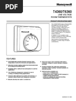 Line Voltage Room Thermostats: Features