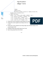 Tugas Personal Ke-2 (Minggu 7 / Sesi 11) : ISYS6513 - Database System and Management