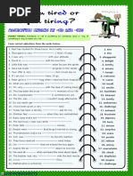 Form Correct Adjectives From The Verbs Below