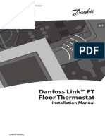 Danfoss Link™ FT Floor Thermostat: Installation Manual