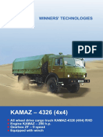 General Specs of KAMAZ-4326