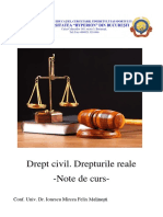 Drept Civil - Drepturile Reale - Modul de Curs