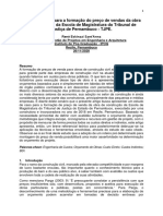 formação do preço de vendas da obra de construção da Escola de Magistratura do Tribunal de Justiça de Pernambuco - TJPE.